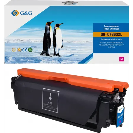 Картридж лазерный G&G GG-CF363XL пурпурный (18000стр.) для HP CLJ M552dn/M553N/M553DN/M553X/M577C/M577Z/M577F/M577DN с чипом