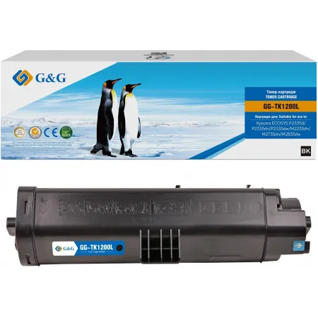 Картридж лазерный G&G GG-TK1200L черный (11000стр.) для Kyocera ECOSYS P2335d/P2335dn/P2335dw/M2235dn/M2735dn/M2835dw с чипом