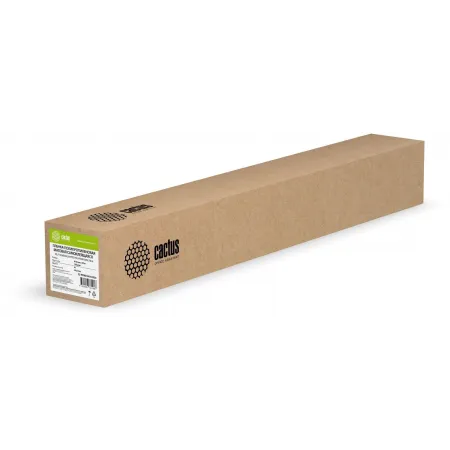 Пленка Cactus CS-PPMS180-61030 24"(A1) 610мм-30м/180г/м2/белый матовое самоклей. для струйной печати втулка:50.8мм (2")