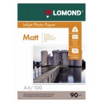 Фотобумага Lomond 0102001 A4/90г/м2/100л./белый матовое для струйной печати