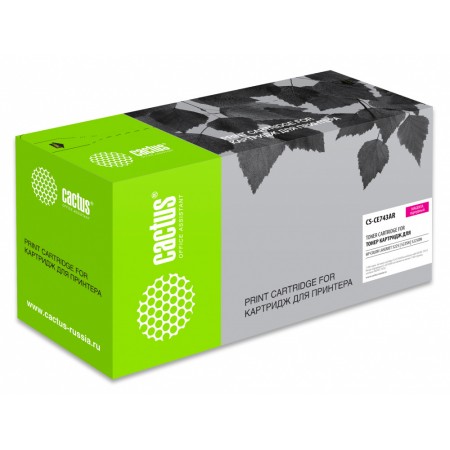 Картридж лазерный Cactus CS-CE743-WT пурпурный (7300стр.) для HP LJ Pro CP5220/CP5221 без чипа