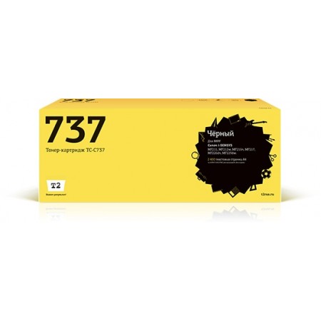 Картридж лазерный T2 TC-C737 737 черный (2400стр.) для Canon i-Sensys MF211/212w/216n/217w/226dn/229dw