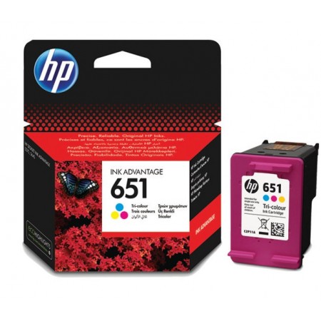 Картридж струйный HP 651 C2P11AE многоцветный (300стр.) для HP DJ IA