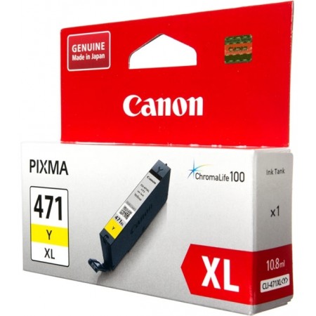 Картридж струйный Canon CLI-471XLY 0349C001 желтый для Canon Pixma MG5740/MG6840/MG7740