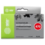 Картридж струйный Cactus CS-PGI470XLBK PGI-470XLBK черный пигментный (21.4мл) для Canon Pixma MG5740/MG6840/MG7740/TS5040/6040/8040/9040