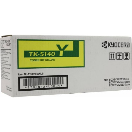 Картридж лазерный Kyocera TK-5140Y 1T02NRANL0 желтый (5000стр.) для Kyocera Ecosys M6030cdn/M6530cdn/P6130cdn