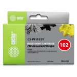 Картридж струйный Cactus CS-PFI102Y PFI-102Y желтый (130мл) для Canon IP iPF500/iPF600/iPF700/MFP M40/iPF765/LP17/LP24