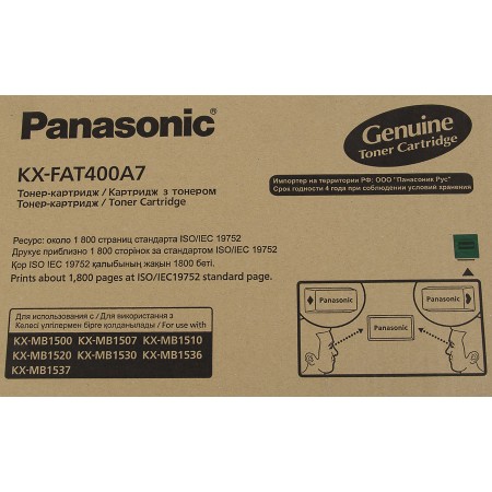 Картридж лазерный Panasonic KX-FAT400A KX-FAT400A7 черный (1800стр.) для Panasonic KX-MB1500/1520