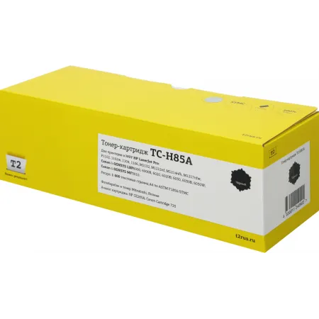 Картридж лазерный T2 TC-H85A/TC-H285A TC-H85A CE285A черный (1600стр.) для HP LJ Pro M1132/M1212nf/M1214nfh/1102w/P1102 с чипом Canon i-Sensys LBP6000 Картридж лазерный T2 TC-H85A/TC-H285A TC-H85A CE285A черный (1600стр.) для HP LJ Pro M1132/M1212nf/M1214nfh/1102w/P1102 с чипом Canon i-Sensys LBP6000