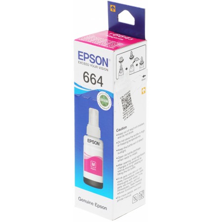 Чернила Epson 664 C13T66434A пурпурный 70мл для Epson L100