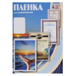 Пленка для ламинирования Office Kit 100мкм (100шт) глянцевая 54x86мм PLP10601