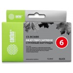 Картридж струйный Cactus CS-BCI6BK черный (12мл) для Canon i905D/i950S/i960x/i965/i990/i9100/i9950/S800/S820/S900/S9000/iP600D/iP8500/JX500/MP750/MP760/BJC-8200