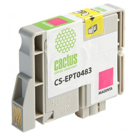 Картридж струйный Cactus CS-EPT0483 T0483 пурпурный (14.4мл) для Epson Stylus Photo R200/R220/R300/R320/R340/RX500/RX600/RX620/RX640