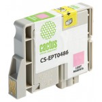 Картридж струйный Cactus CS-EPT0486 T0486 светло-пурпурный (14.4мл) для Epson Stylus Photo R200/R220/R300/R320/R340/RX500/RX600/RX620/RX640