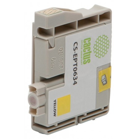 Картридж струйный Cactus CS-EPT0634 T0634 желтый (10мл) для Epson Stylus C67/C87/CX3700/CX4100/CX4700