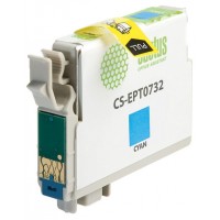 Картридж струйный Cactus CS-EPT0732 T0732 голубой (11.4мл) для Epson Stylus С79/C110/СХ3900/CX4900/CX5900/CX7300/CX8300/CX9300