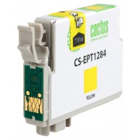 Картридж струйный Cactus CS-EPT1284 T1284 желтый (7мл) для Epson Stylus S22/S125/SX420/SX425/Office BX305