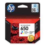 Картридж струйный HP 650 CZ102AE/CZ102AK многоцветный (200стр.) для HP DJ IA 2515/2516