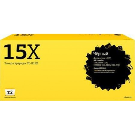 Картридж лазерный T2 C7115X TC-H15X C7115X черный (3500стр.) для HP LJ 1200/1220/MFP3300/3380 Canon LBP1210