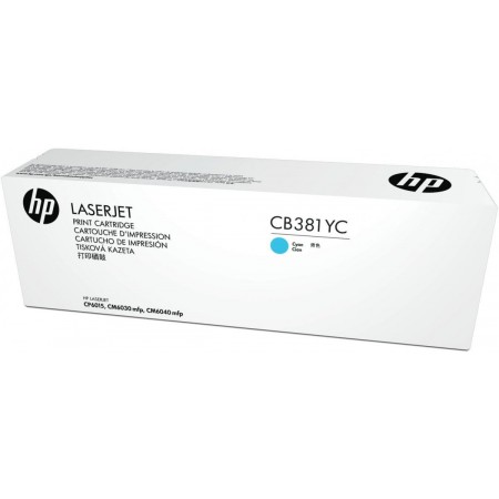 Картридж лазерный HP 824A CB381YC голубой (25000стр.) для HP CLJ CM6030/CM6040 (техн.упак)