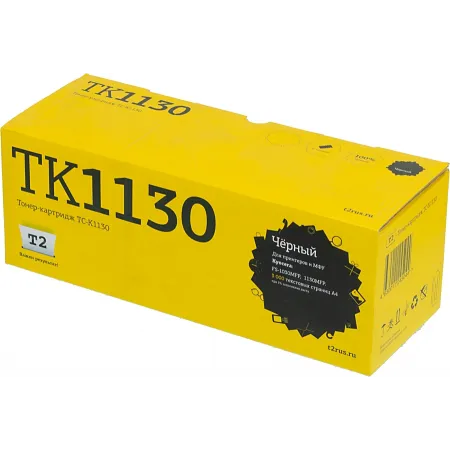 Картридж лазерный T2 TK-1130 TC-K1130 TK-1130 черный (3000стр.) для Kyocera FS-1030/1130