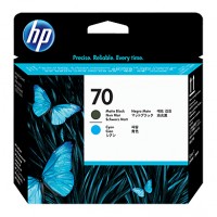 Печатающая головка HP 70 C9404A черный матовый/голубой для HP DJ Z2100/Z3100 PS Pro B9100