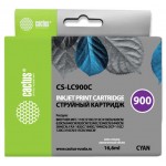 Картридж струйный Cactus CS-LC900C голубой (16.6мл) для Brother DCP-110/115/120/MFC-210/215/FAX-1840