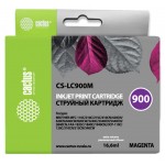 Картридж струйный Cactus CS-LC900M пурпурный (16.6мл) для Brother DCP-110/115/120/MFC-210/215/FAX-1840