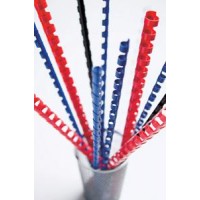 Пружины для переплета пластиковые Fellowes d=8мм 21-40лист A4 красный (100шт) FS-53456