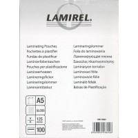 Пленка для ламинирования Fellowes 125мкм A5 (100шт) глянцевая Lamirel LA-7866101 (LA-78661) Пленка для ламинирования Fellowes 125мкм A5 (100шт) глянцевая Lamirel LA-7866101 (LA-78661)