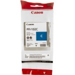 Картридж струйный Canon PFI-102C 0896B001 голубой (130мл) для Canon iPF510/605/610/650/655/750/760/765