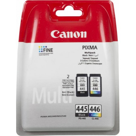 Картридж струйный Canon PG-445/CL-446 8283B004/008 многоцветный/черный набор для Canon MG2440/MG2540