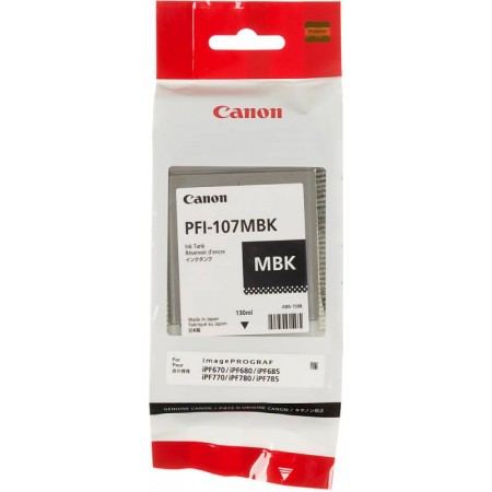 Картридж струйный Canon PFI-107MBK 6704B001 черный матовый для Canon iP F680/685/780/785