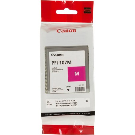 Картридж струйный Canon PFI-107M 6707B001 пурпурный (130мл) для Canon iP F680/685/780/785