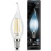 Лампа филам. Gauss Filament 11Вт цок.:E14 свеча 220B 4100K св.свеч.бел.нейт. CF35 (упак.:1шт) (104801211)