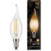 Лампа светодиодная Gauss Filament 9Вт цок.:E14 свеча 220B 2700K св.свеч.бел.теп. CF35 (упак.:1шт) (104801109)