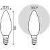 Лампа филам. Gauss Filament 5Вт цок.:E14 свеча 220B 2700K св.свеч.бел.теп. (упак.:1шт) (103201105)