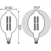 Лампа филам. Gauss Filament Vintage 8Вт цок.:E27 шар 220B 2400K св.свеч.бел.теп. (упак.:1шт) (151802008)