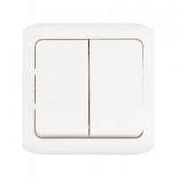 Выключатель Legrand Quteo откр. 2кл. IP44 белый (782302) Выключатель Legrand Quteo откр. 2кл. IP44 белый (782302)