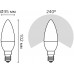 Лампа светодиодная Gauss Elementary 6Вт цок.:E14 свеча 220B 3000K св.свеч.бел.теп. C37 (упак.:10шт) (33116)
