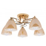 Люстра Hiper Gabriella H011-5 потолоч. золотистый/хром