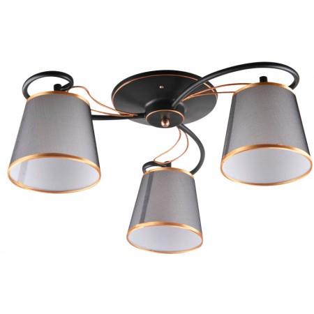 Люстра Hiper Nataly H055-3 потолоч. черный/золотистый Люстра Hiper Nataly H055-3 потолоч. черный/золотистый