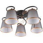 Люстра Hiper Nataly H055-5 потолоч. черный/золотистый