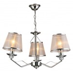 Люстра Hiper Amelia H027-3 потолоч. хром/белый