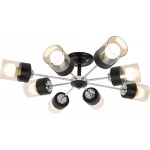 Люстра Hiper Orlando H111-8 потолоч. 3000K черный/хром