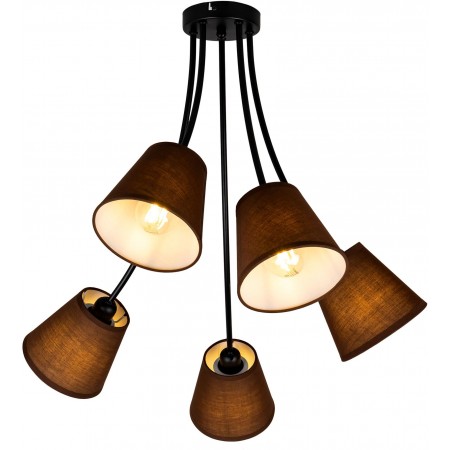 Люстра Hiper Wendy H059-5 потолоч. шоколадный Люстра Hiper Wendy H059-5 потолоч. шоколадный