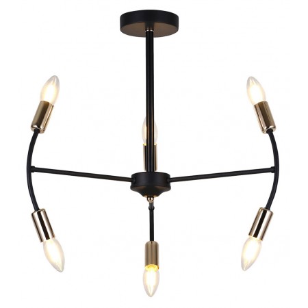 Люстра Hiper Tineo H122-6 потолоч. черный