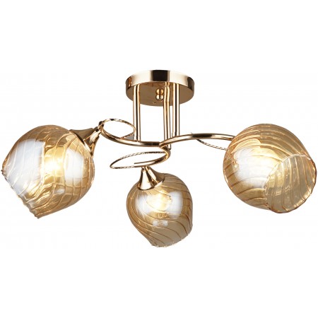 Люстра Hiper H221-3 потолоч. янтарный/золотистый Люстра Hiper H221-3 потолоч. янтарный/золотистый