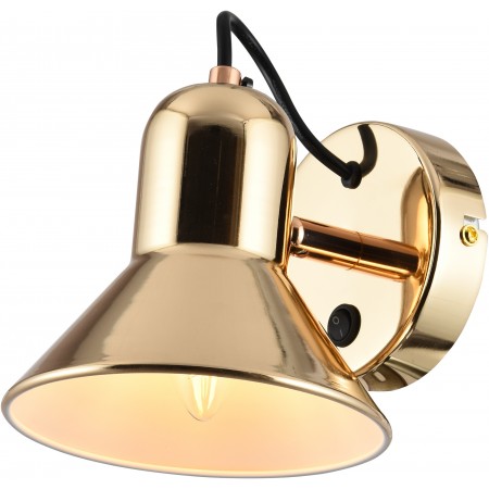 Бра Hiper H227-1 60Вт цв.св.:белый теплый золотистый/золотистый