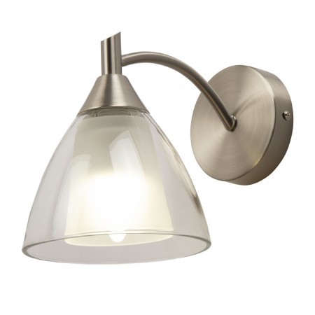 Бра Hiper H231-1 40Вт никелевый/прозрач. Бра Hiper H231-1 40Вт никелевый/прозрач.